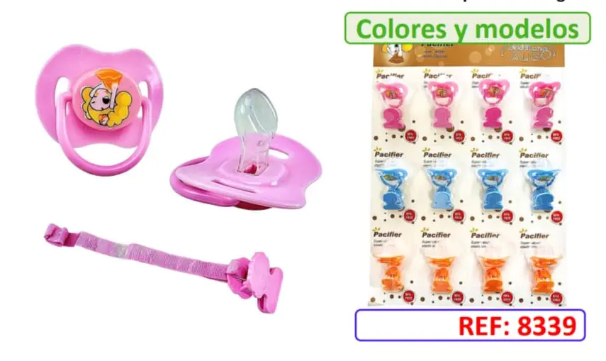 CHUPO DE ENTRETENCION + CADENA PACIFIER  8339