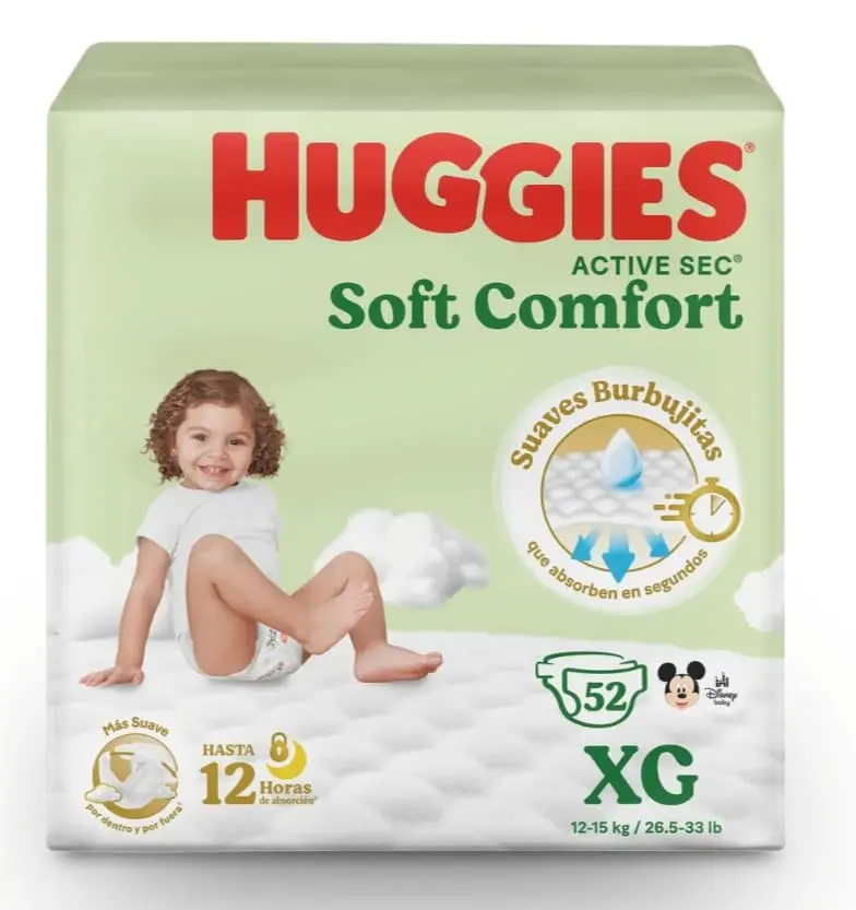 HUGGIES ACTIVE SEC 4X52 UND