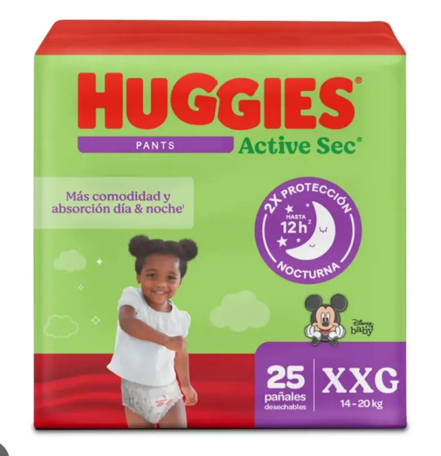HUGGIES ACTIVE SEC 5X25 UND E.I