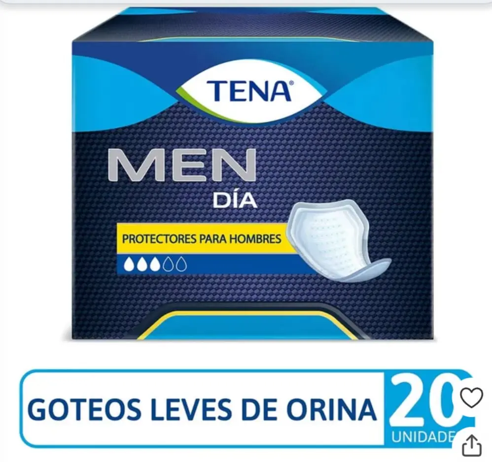 PROTECTORES TENA FOR MEN DIA X 20 UNID