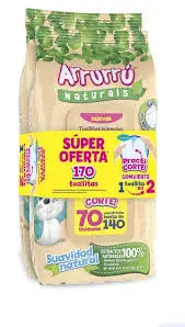 TOALLITAS ARRURRU 170 UND AVENA Y KARITE