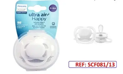 CHUPO DE ENTRETENCION AVENT X 1 UND SCF 081/13 (0-6 MESES) BLANCO