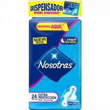 TOALLAS HIGIENICAS  NOSOTRAS EXTRAPROTECCION  X 24