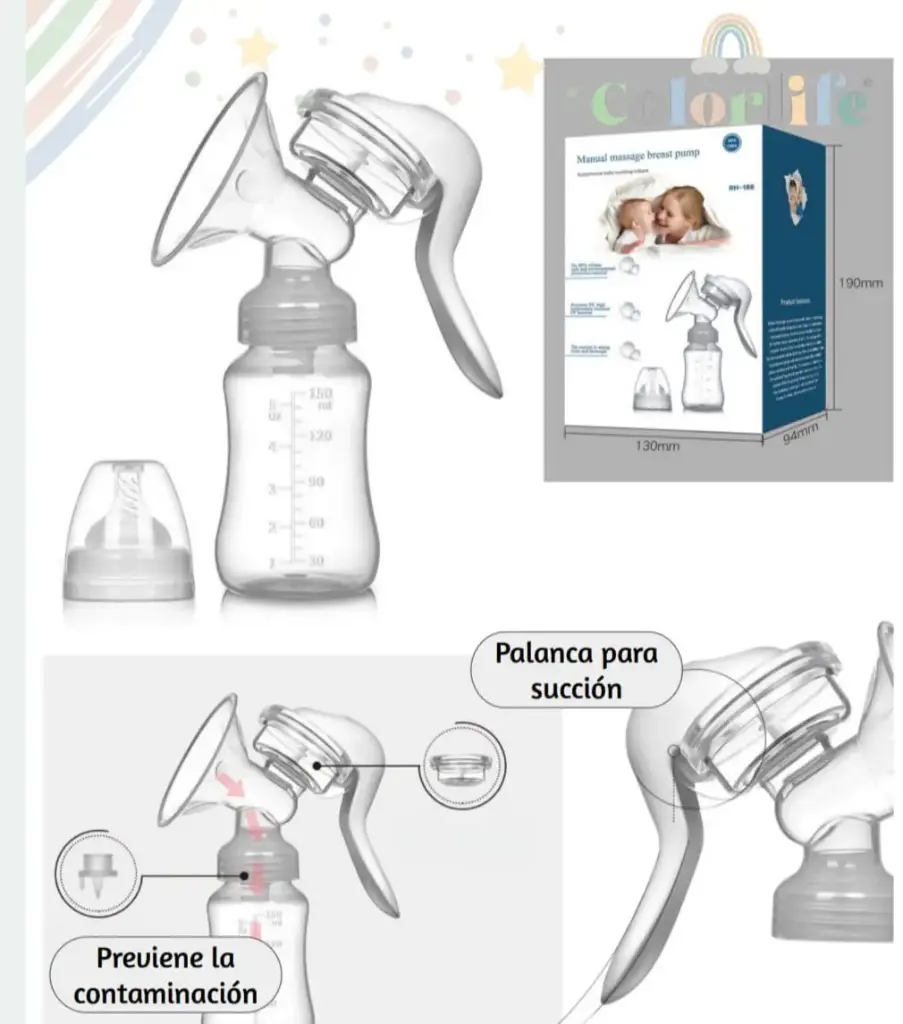 EXTRACTOR DE LECHE MANUAL BREAST  RH 188 / CH9 0 11 1
