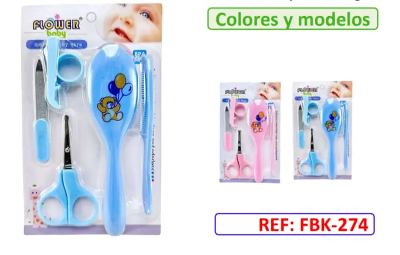 KIT DE ASEO 5 PIEZAS FLOWER FBK 274