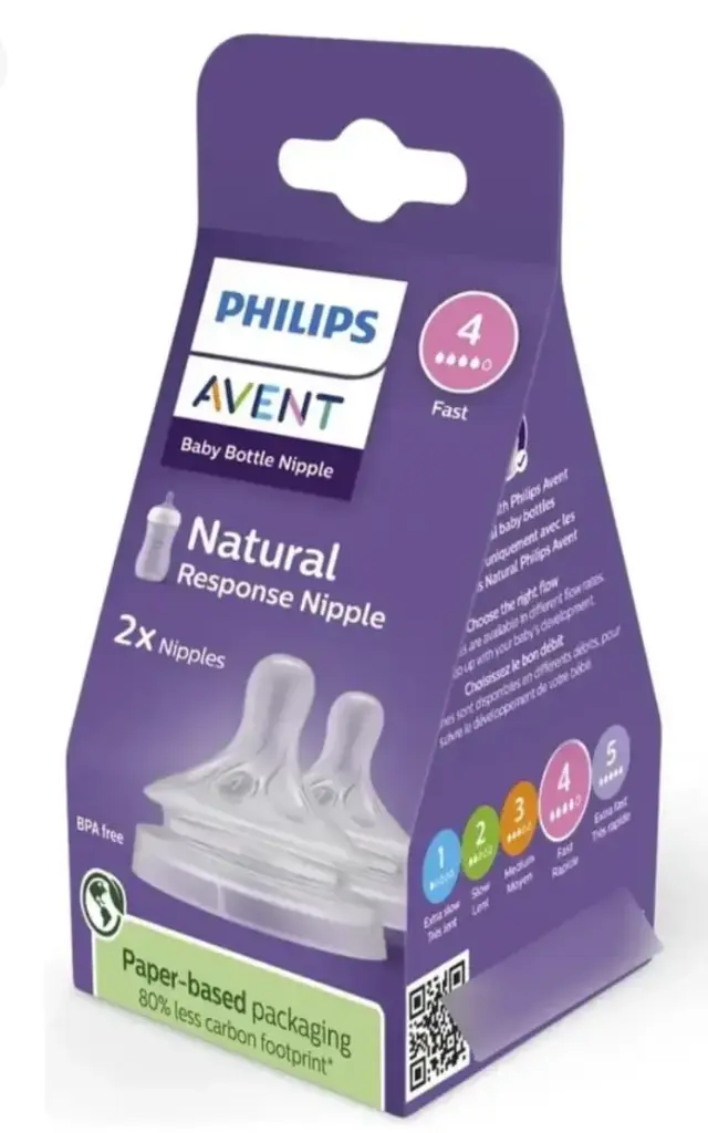 CHUPO REPUESTO AVENT NATURAL X 2 SCY 964/02 RAPIDO 4 GOTAS
