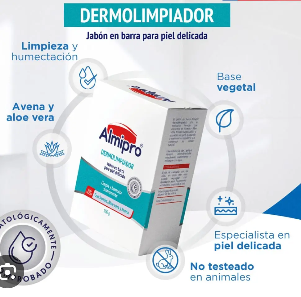 JABON ALMIPRO DERMOLIMPIADOR 100 GR BARRA