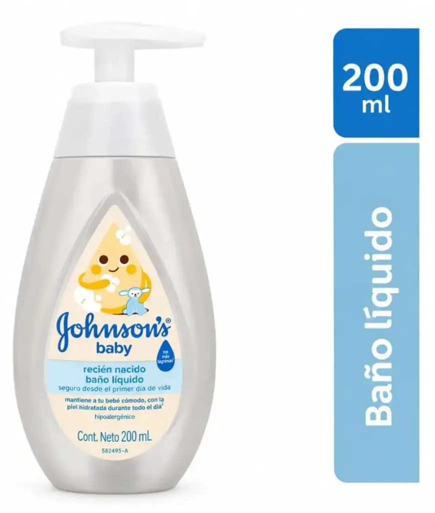 BAÑO LIQUIDO JOHNSON X200 ML RECIEN NACIDO 
