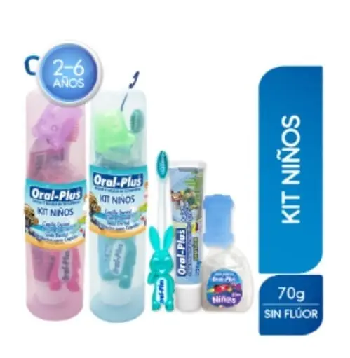 KIT DE HIGIENE BUCAL VIAJERO NIÑOS ORAL PLUS  