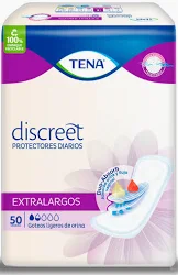 PROTECTORES TENA DISCREET EXTRALARGOS 50 UNID
