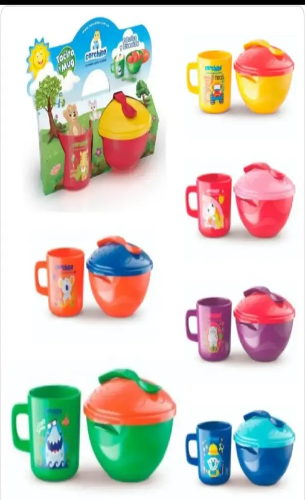 VAJILLA TACITA Y MUG CORCHITO 2402