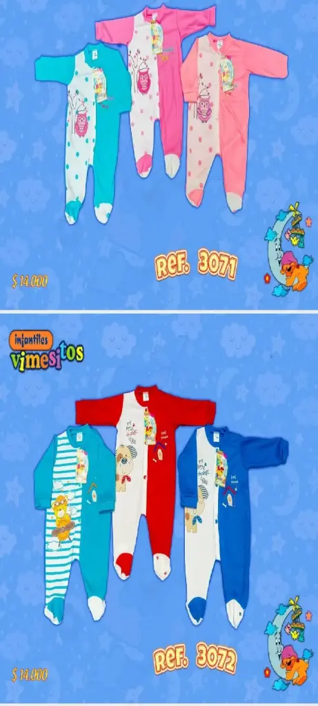 PIJAMA PIECITOS 3071 3072 3074 3073 VIMESITOS