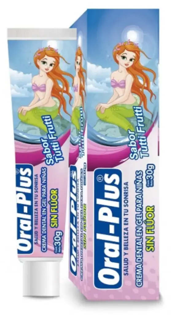 CREMA DENTAL SIN FLUOR ORAL PLUS X 30 CAJA NIÑA 