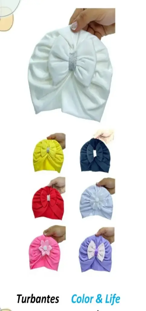 GORRO TURBANTE NIÑA COLORES CL 255