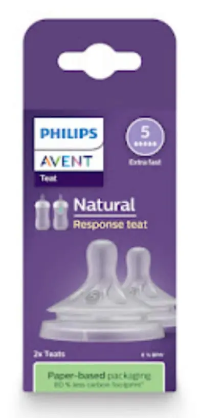 CHUPO REPUESTO AVENT NATURAL X 2 SCY 965/02 EXTRA RAPIDO (5 GOTAS)