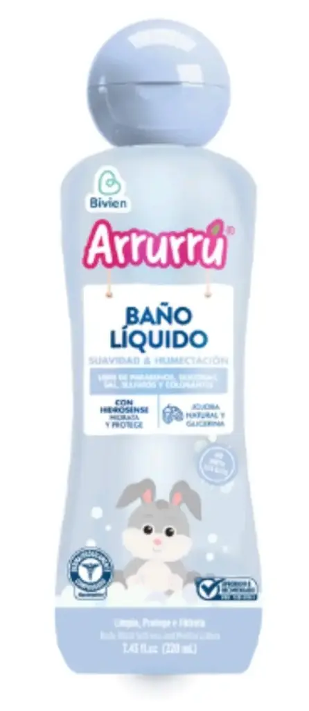 BAÑO LIQUIDO ARRURRU X220 ML SUAVIDAD Y HUMECTACION 