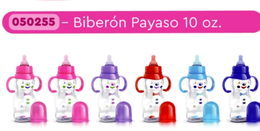 BIBERON 8 OZ CORCHITO PAYASO / ELEFANTE 0255 / 0187