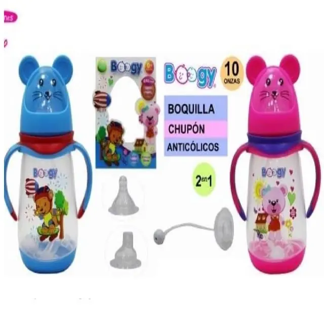 BIBERON ANTICOLICO 10 OZ BOOGY 04 B 21474 RATON (BOQUILLA Y CHUPO)