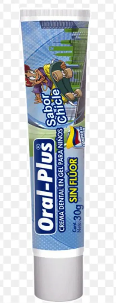 CREMA DENTAL SIN FLUOR ORAL PLUS X 30 CAJA NIÑO 