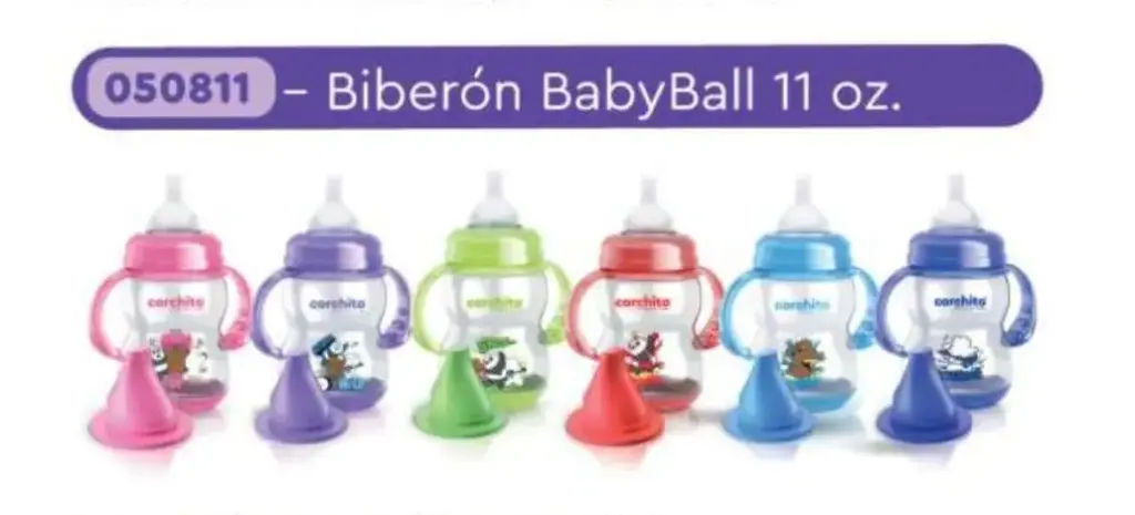 BIBERON ANCHO 11 OZ CORCHITO BABY BALL 0811 