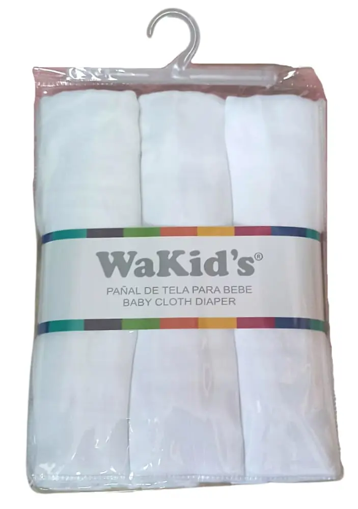 PAÑALES DE TELA WAKID´S 76801 X 3 UND