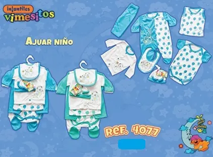 PRIMERA MUDA / AJUAR VIMESITOS 4077 / 4076 GLOBOS