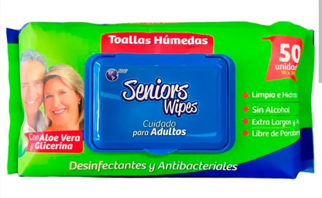 TOALLITAS ADULTO SENIOR WIPES 50 UND