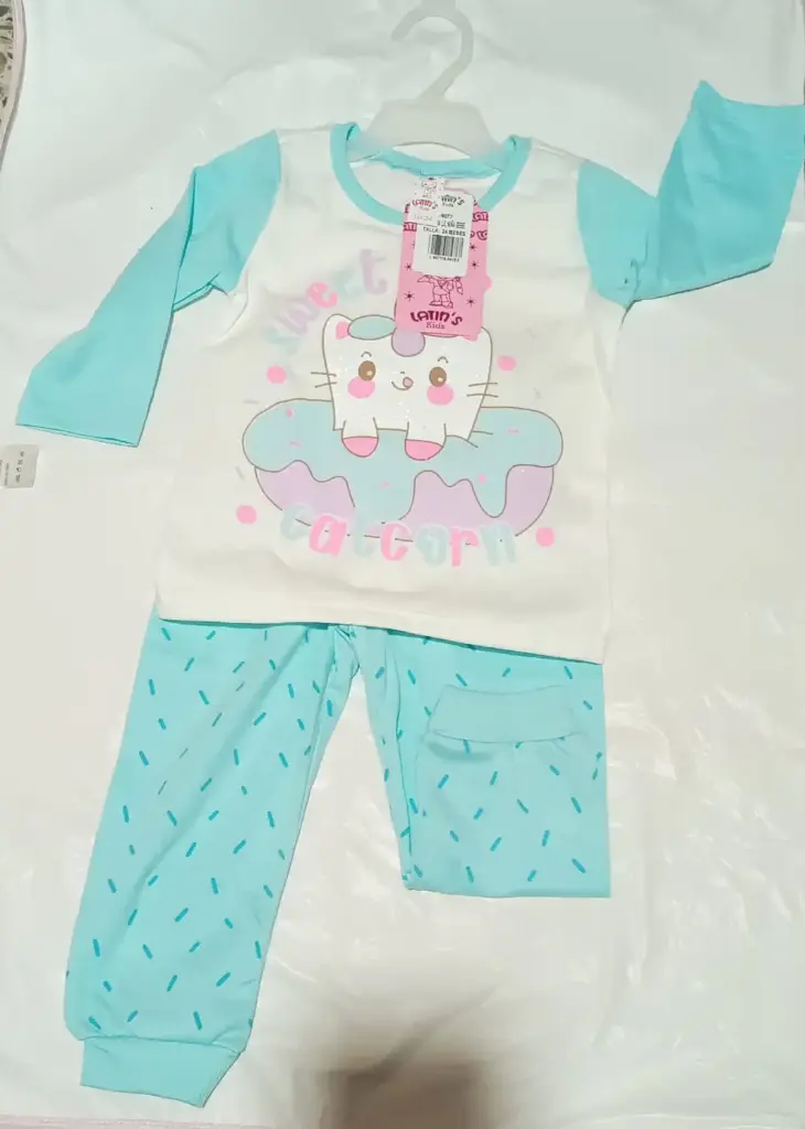 PIJAMA NIÑA BEBE L 9077 NIÑA MANGA LARGA