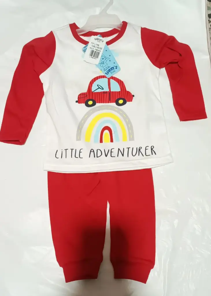 PIJAMA BEBE L 7086 NIÑO MANGA LARGA