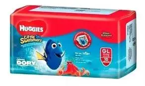 PAÑAL PISCINA LITTLE SWIMMERS G/XG X 10 