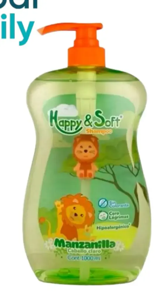 SHAMPOO HAPPY Y SOFT MANZANILLA X 1000 ML