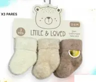 MEDIAS 3 PARES LITTLE & LOVED D56912