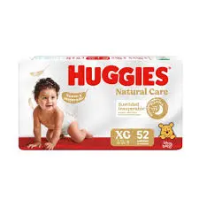HUGGIES NATURAL CARE 4X52 UND 
