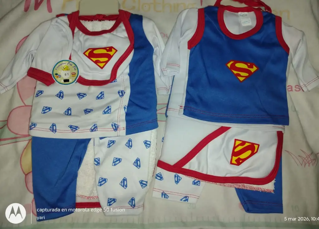 PRIMERA MUDA / AJUAR SUPER MAN / PIO PIO 61