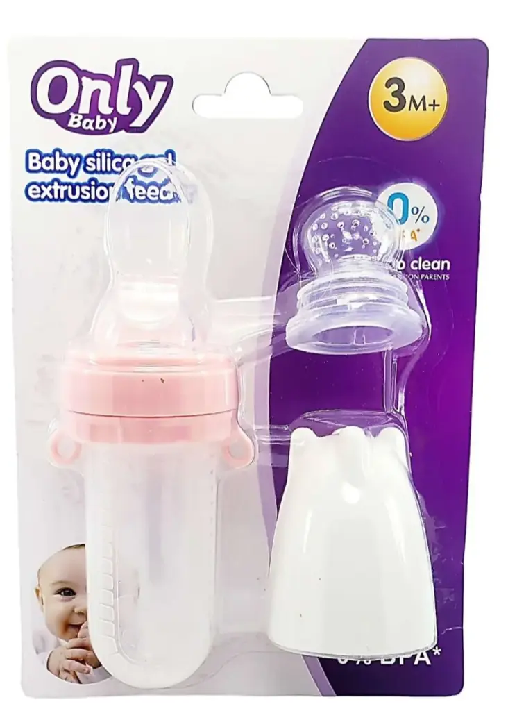 BIBERON CUCHARA Y FRUTA SILICONADO ONLY BABY TZ-111