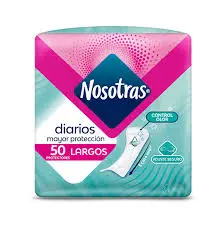 PROTECTORES NOSOTRAS DIARIOS LARGOS X 50  UNID 
