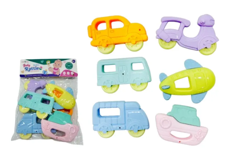 SONAJERO BABY RATTLES X 6 UND KD 225-139