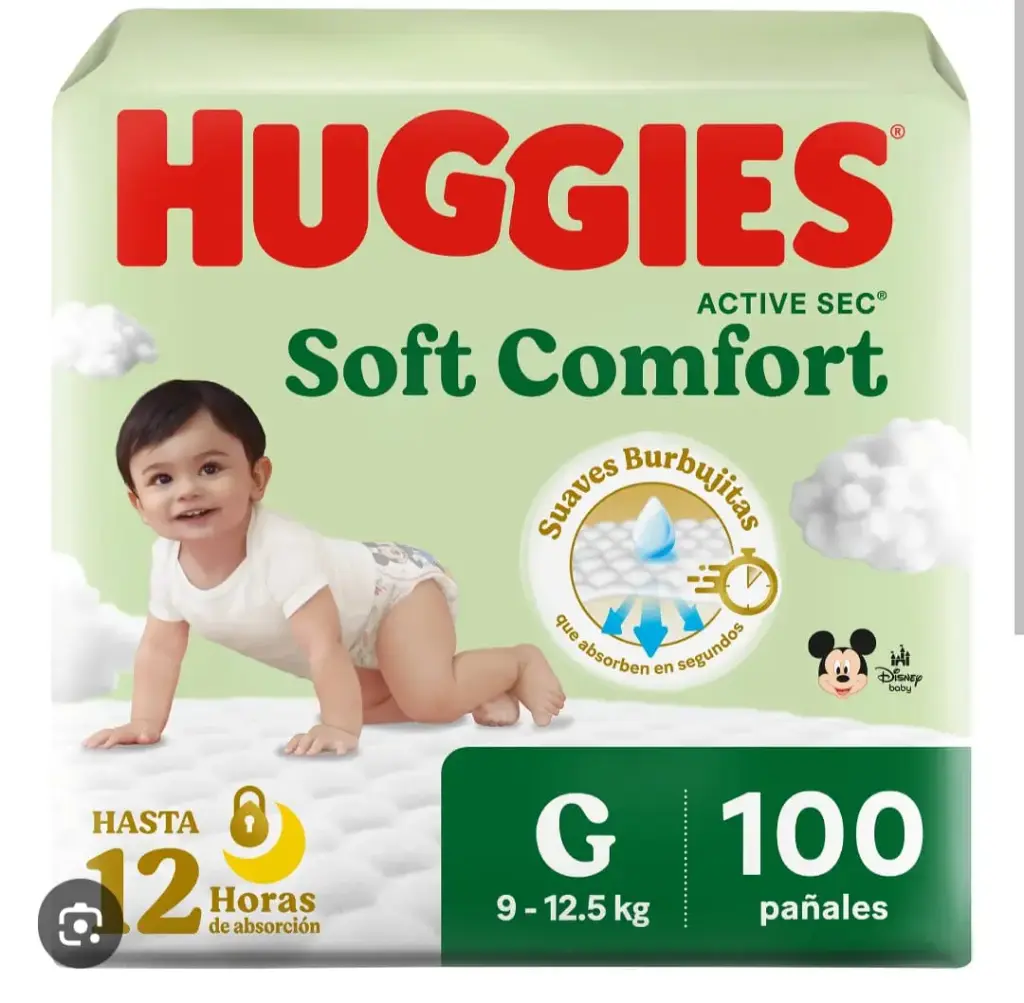 HUGGIES ACTIVE SEC 3X100 UND