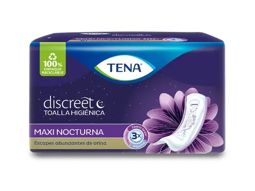 [2304] TOALLAS TENA DISCREET MAXI NOCTURNA 10 UND