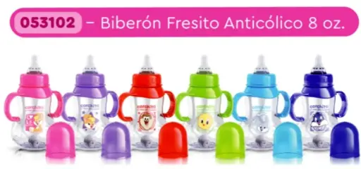 [2139] BIBERON ANTICOLICO 8 OZ CORCHITO FRESITO SOL 3102 0925 /053102