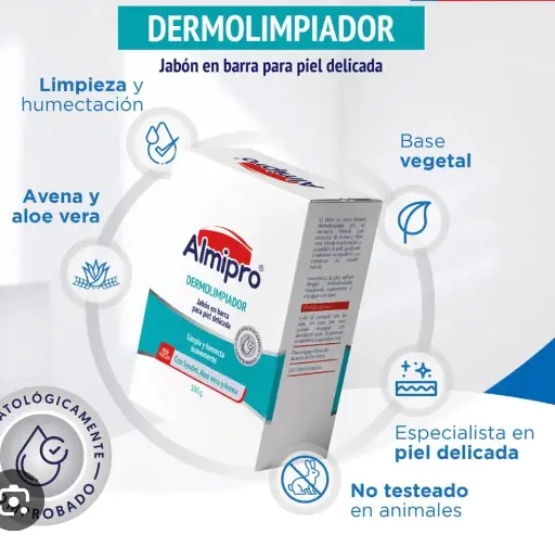 [2885] JABON ALMIPRO DERMOLIMPIADOR 100 GR BARRA