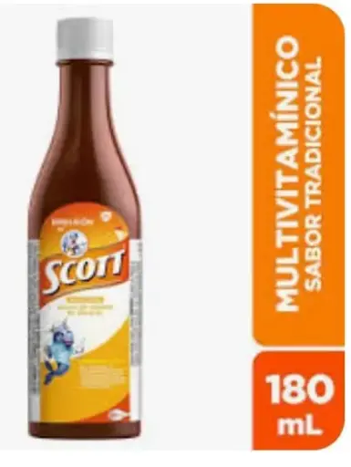 [1156] MULTIVITAMINICO EMULSION DE SCOTT TRADICIONAL X 180 ML 