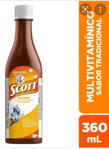 [1159] MULTIVITAMINICO EMULSION DE SCOTT TRADICIONAL X 360 ML