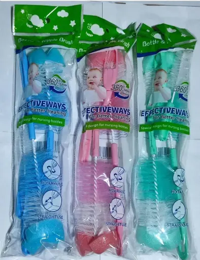 [2652] CHURRUSCO LAVA TETERO BOTTLE & NIPPLE BRUSH BOLSA 1809 3 PIEZAS