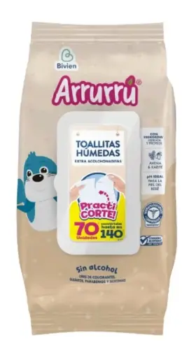 [2033] TOALLITAS ARRURRU 70 UND AVENA Y KARITE 