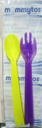 [2654] CUCHARA Y TENEDOR X 2 MOMMYTOS 2041 2 LUJO