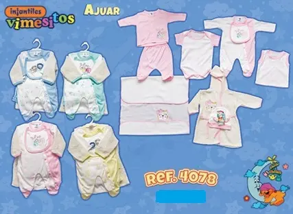 [0692] AJUAR / PRIMERA MUDA 4078 VIMESITOS CON SALIDA AZUL