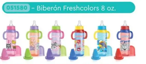 [0375] BIBERON 8 OZ CORCHITO FRESH COLORS 1580 