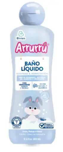 [0190] BAÑO LIQUIDO ARRURRU X400 ML SUAVIDAD Y HUMECTACION 