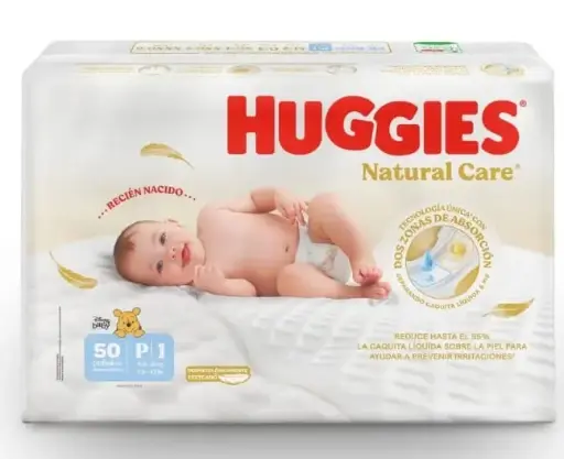 [1345] HUGGIES NATURAL CARE 1/P X 50 UND